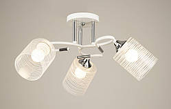 Люстра стельова Sirius B N4523/3 WT+CH на 3 плафони