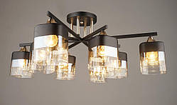 Люстра стельова Sirius B N4056/8 BK+FGD