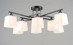 Люстра стельова Sirius B N6194/8 BK+CH на 8 плафонів