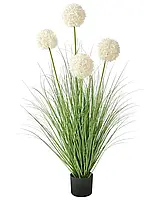 Рослина штучна “Кульбабовий кущ” ("Сніжна калина") 120 см, біла, декоративна