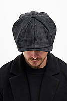 Кепка хуліганка у клітинку Without Alfi Black