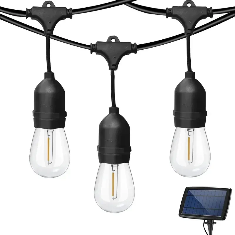 Гірлянда на сонячній батареї ретро лампи для саду SFK-13 Водонепроникна вулична гірлянда