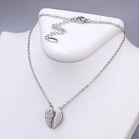 Ланцюжок ХР з кулоном. Родій. Довжина: 41-46 см Ширина: 13 мм