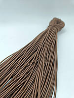 Гумка капелюшна, кругла 2,5мм коричневий моток 50м