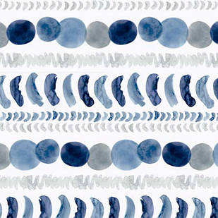 Меблева тканина Moonlight Blue 371193/3101, велюр з принтом