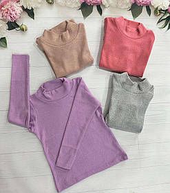 Водолазки "Mikimaki" однотонні з начосом для дітей 3/7 років; Гурт. Туреччина