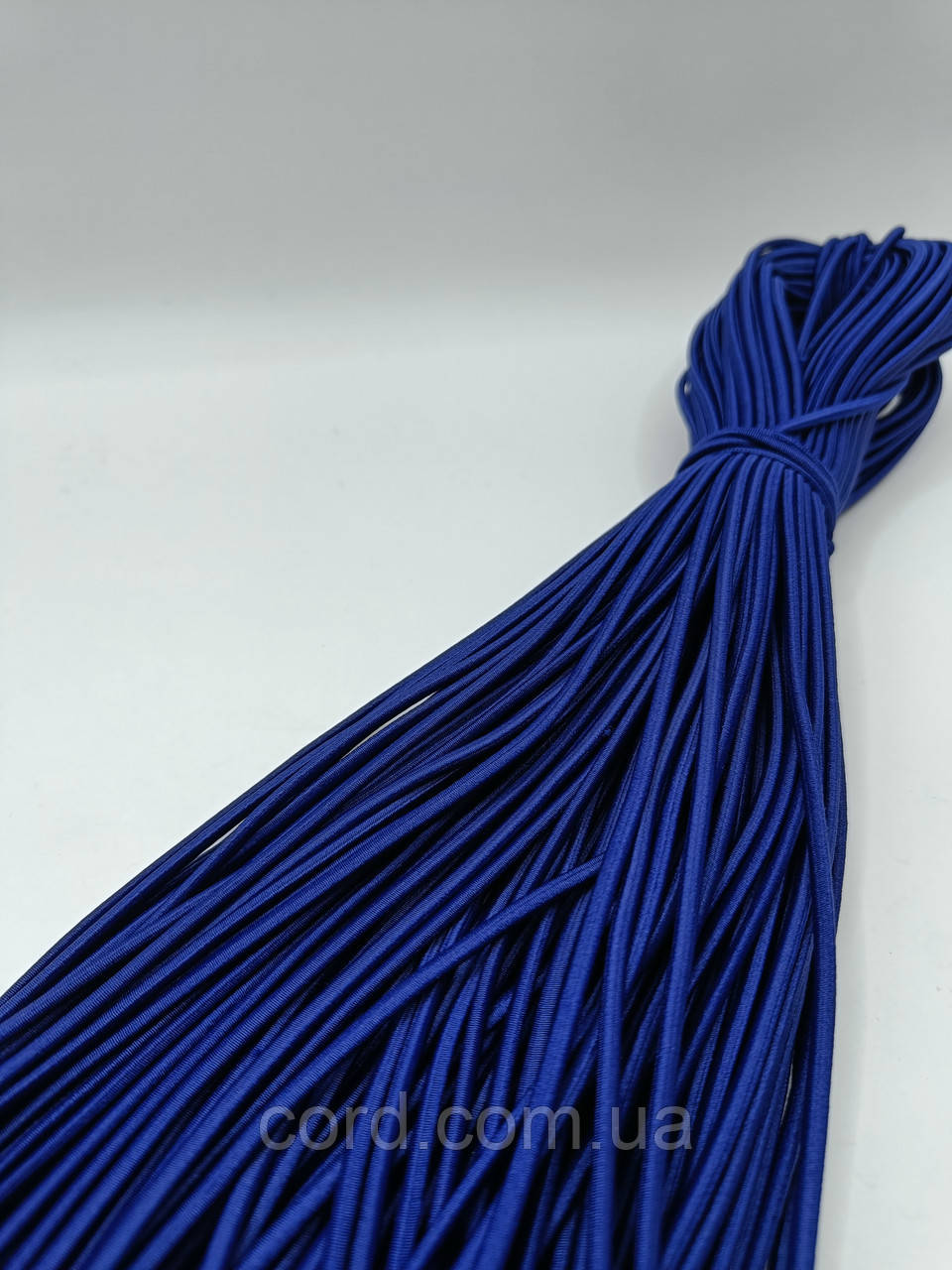 Гумка капелюшна, кругла 2,5мм електрик моток 50м, фото 1