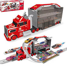 Трейлер - трек з машинками 2в1 "Fire" TM six-six-Zero арт. 660 S-44