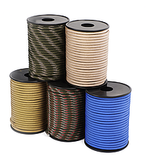 Паракорд 9 жил 3 мм 100 м — олива, міцний нейлоновий шнур ML-Tactic, тактичний трос для туризму та виживання, фото 3