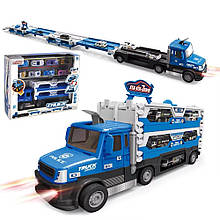 Трейлер - трек з машинками 2в1 "Police" TM six-six-Zero арт. 660 S-39