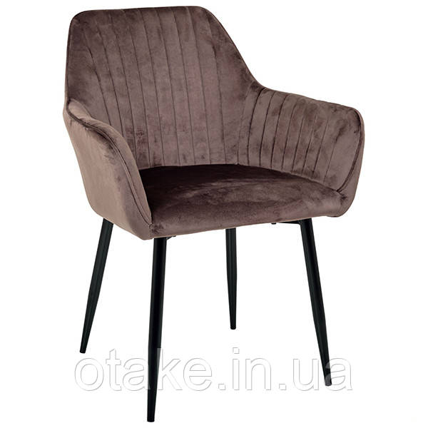 Крісло Venera-C вельвет шоколад, фото 1