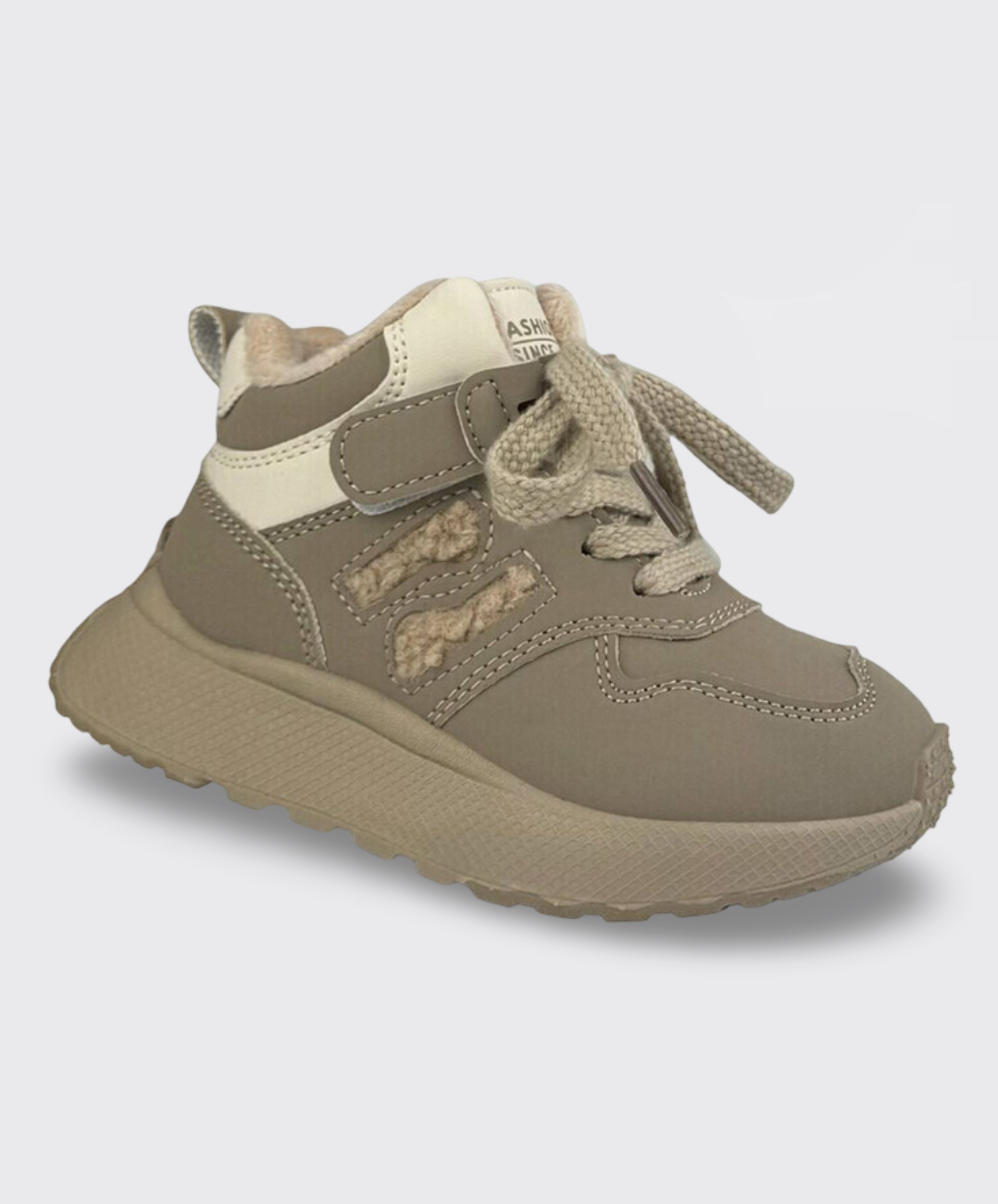 Кросівки дитячі для дівчинки демісезонні утеплені бежеві (B30970-3), фото 1