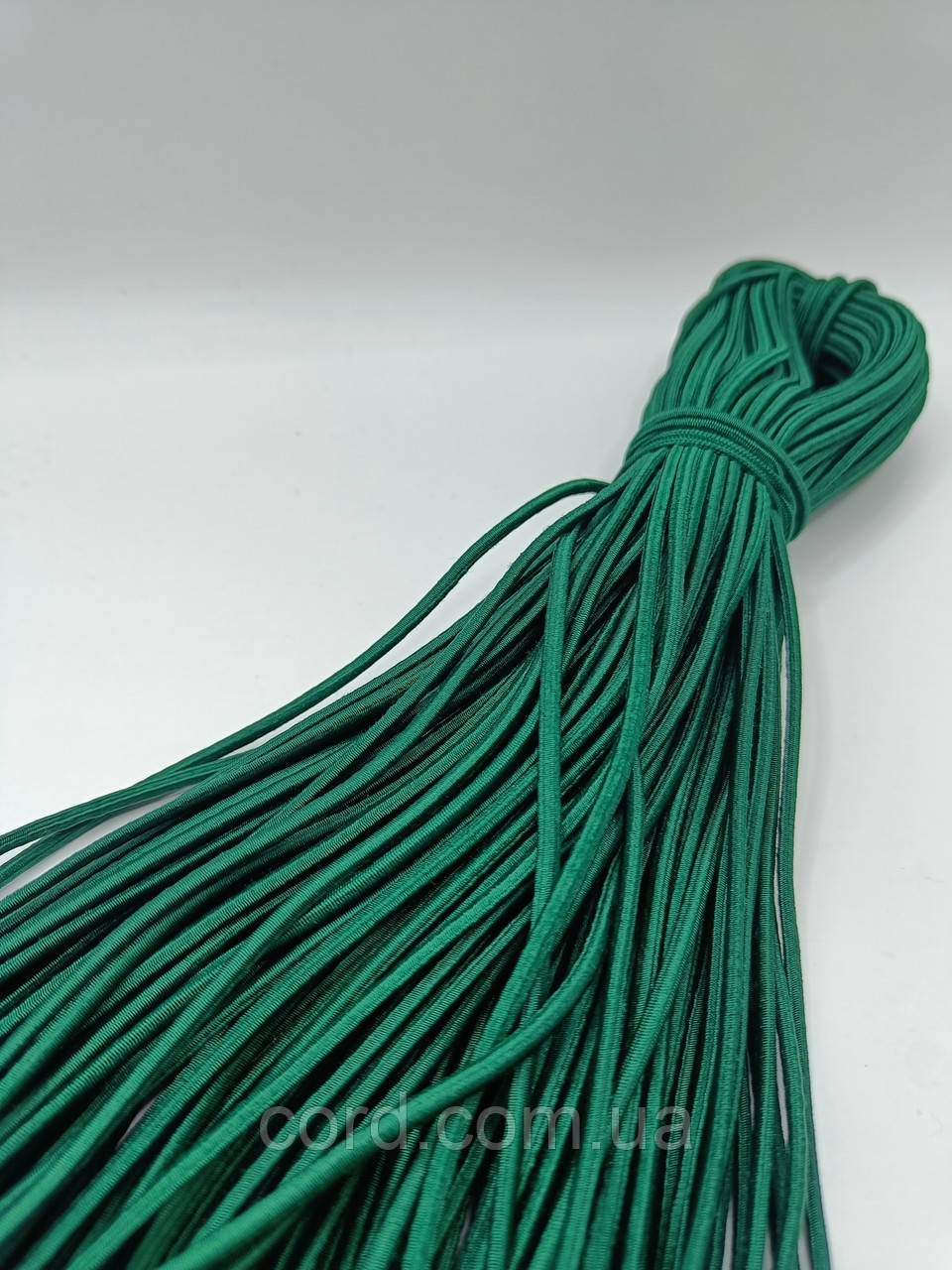 Гумка капелюшна, кругла 2,5мм бутилка моток 50м, фото 1