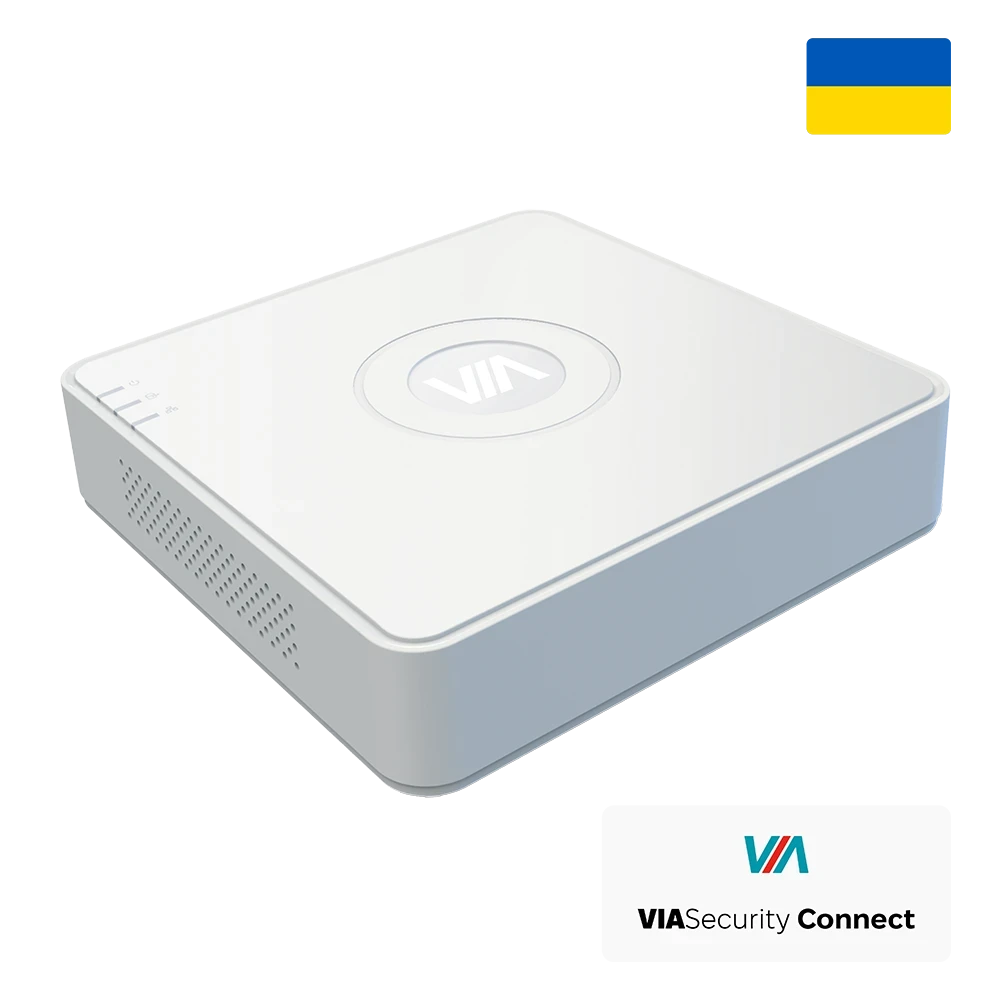 VIA-NVR04V1Q 4-канальний Відеореєстратор VIASecurity, фото 1