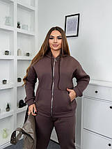Зимовий костюм жіночий на флісі великого розміру Розміри: 50-52, 54-56, 58-60, фото 2