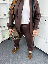 Зимовий костюм жіночий на флісі великого розміру Розміри: 50-52, 54-56, 58-60, фото 5