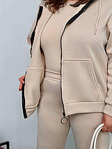 Зимовий костюм жіночий на флісі великого розміру Розміри: 50-52, 54-56, 58-60, фото 5