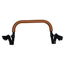 Бампер для коляски Yoya 175 А+, колір коричневий.коричнева шкіра йої.йойа, фото 2