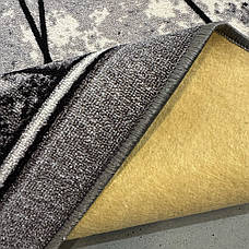 Килимова доріжка на повстяній основі ДЕРБІ сіра, фото 5