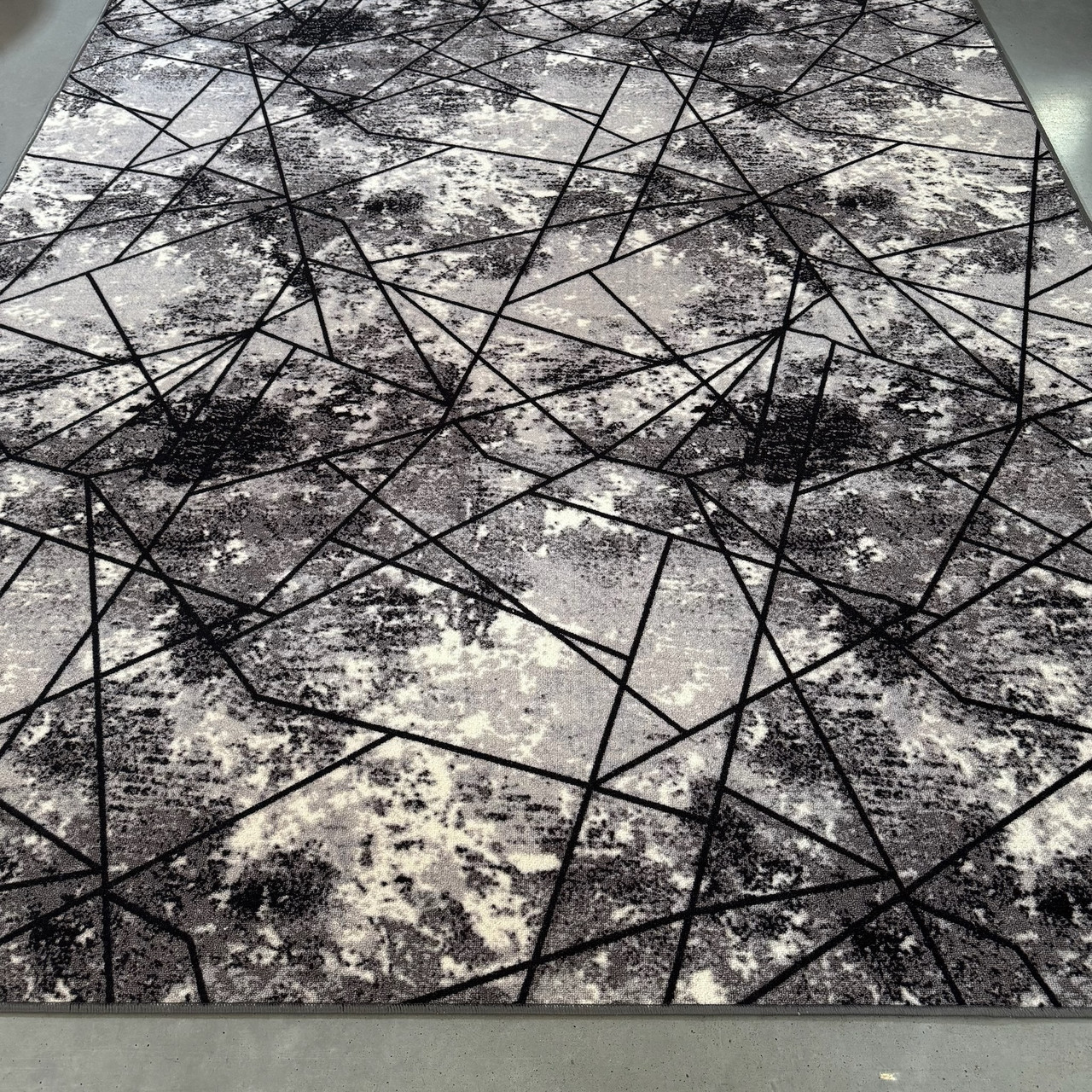 Сіре килимове покриття ширина 2м на повстяній основі ДЕРБІ