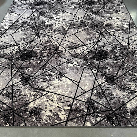 Сіре килимове покриття ширина 2м на повстяній основі ДЕРБІ, фото 1