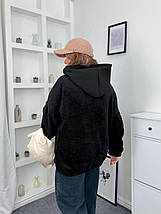 Тепле худі на флісі оверсайз батал великого розміру Розміри: 50-52, 54-56, 58-60, фото 3