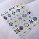 5D наклейки для нігтів з орнаментом та квітами, бохо стиль 1 лист - фото 5 - id-p2811655936