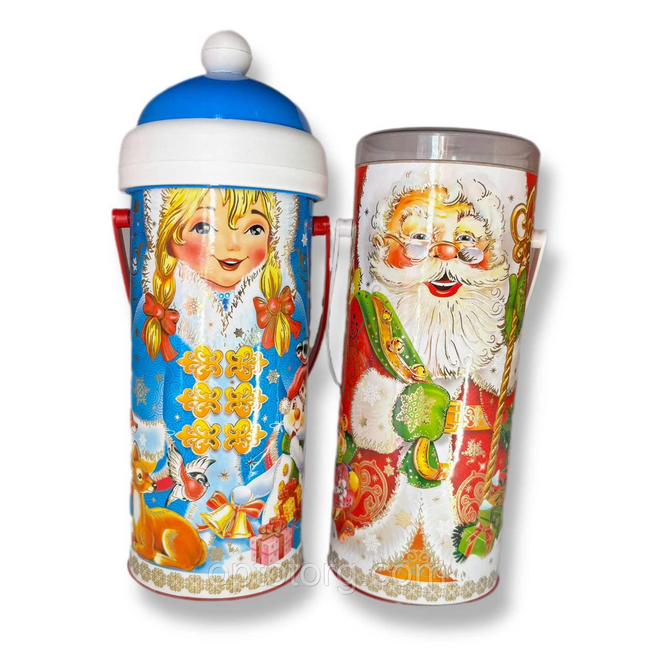 Новорічна коробка для цукерок Снігуронька 500 г, фото 1