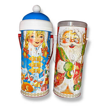 Новорічна коробка для цукерок Снігуронька 500 г