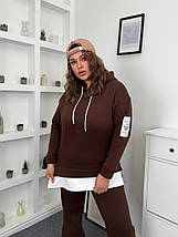 Зимовий костюм жіночий на флісі великого розміру Розміри: 50-52, 54-56, 58-60, фото 2