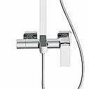 Душова система для кабіни Qtap Capricorn на три споживача (з виливом) 53103KNC Chrome, фото 4