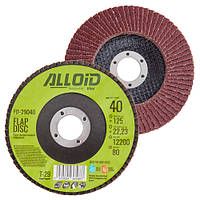 Круг пелюстковий торцевий 125 мм, зерно 40 Alloid, T29