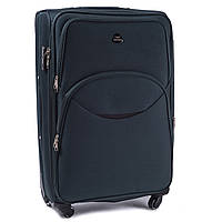 Чемодан дорожній великий ЗЕЛЕНИЙ 76х48х30 на 4 колесах з цупкої тканини CODURA 1200D 360* Валіза WINGS 1708