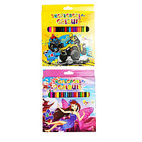 Кольорові олівці, 24 кольори, «Незнайко» 081930 ФЕЯ