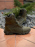 Берці тактичні зимові HUST Олива утеплені Бавовною, фото 3