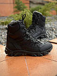 Берці тактичні зимові HUST Чорні утеплені Бавовною, фото 3