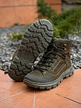 Шкіряні Тактичні черевики Power Олива Утеплені Мембрана Frost800, фото 3