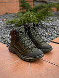 Шкіряні Тактичні черевики Power Олива Утеплені Мембрана Frost800, фото 6