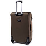 Чемодан дорожній великий КОРИЧНЕВИЙ 76х48х30 на 4 колесах з цупкої тканини CODURA 1200D 360* Валіза WINGS 1708, фото 2