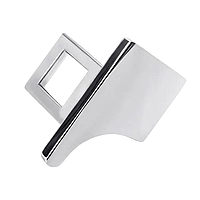 Заглушка ременя безпеки хром 20х40мм метал (плоска)