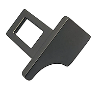 Заглушка ременя безпеки чорна 20х40мм метал (плоска)