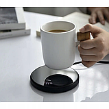 Набір підігрівача для чашок Ruhhy 22125 з керамічною кружкою, кришкою та ложкою (400 мл), фото 4