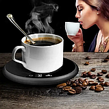 Набір підігрівача для чашок Ruhhy 22125 з керамічною кружкою, кришкою та ложкою (400 мл), фото 7