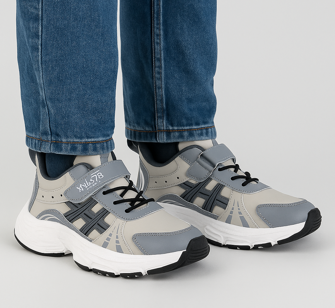 Дитячі кросівки для хлопчика сірі (ZK-018), фото 1