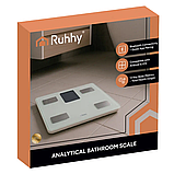 Аналітичні підлогові ваги RUHHY 20676 до 226 кг, розумні електронні з аналізом тіла та Bluetooth-додатком Feelfit, фото 8