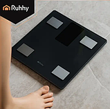 Аналітичні підлогові ваги RUHHY 20675  до 226 кг, розумні електронні з аналізом тіла та Bluetooth-додатком Feelfit, фото 7