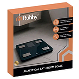 Аналітичні підлогові ваги RUHHY 20675  до 226 кг, розумні електронні з аналізом тіла та Bluetooth-додатком Feelfit, фото 9
