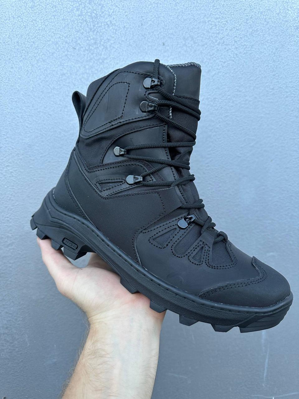 Берці зимові військові на мембрані Gore-Tex Чорні, фото 1