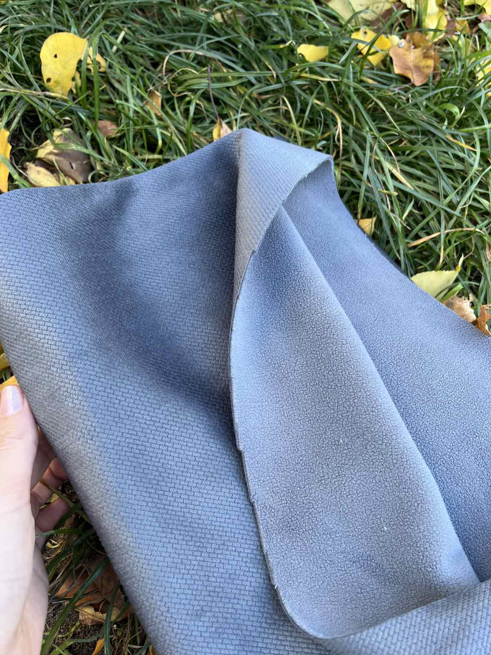 Віденський велюр на флісі соти Сірий сизий, фото 1