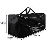 Дорожня сумка Trizand 23639 (180 л, водонепроникна, чорна, 90×50×40 см), фото 6